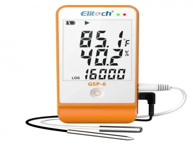 Datalogger de Temperatura e Umidade (-40 A 85°C / 10-99%UR) Conexão Cabo USB - GSP-6