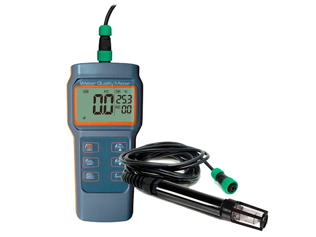 Medidor Multiparâmetro pH/Cond/TDS/Sal/OD/Temp AK87 com Sonda de Oxigênio Dissolvido