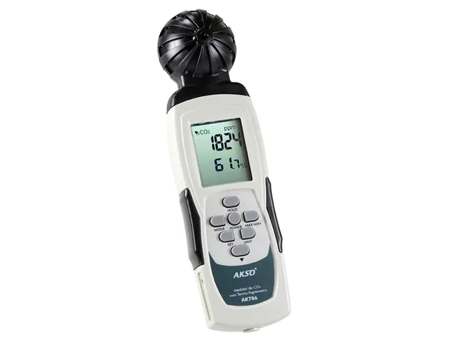 Termo-Higrômetro com Medidor de CO2 AK786