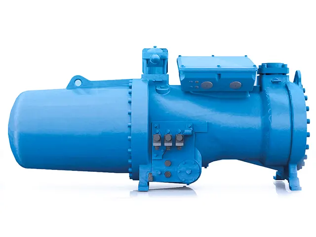 Compressor de Parafuso Semi-Hermético Compacto CX Água 620 m³/h