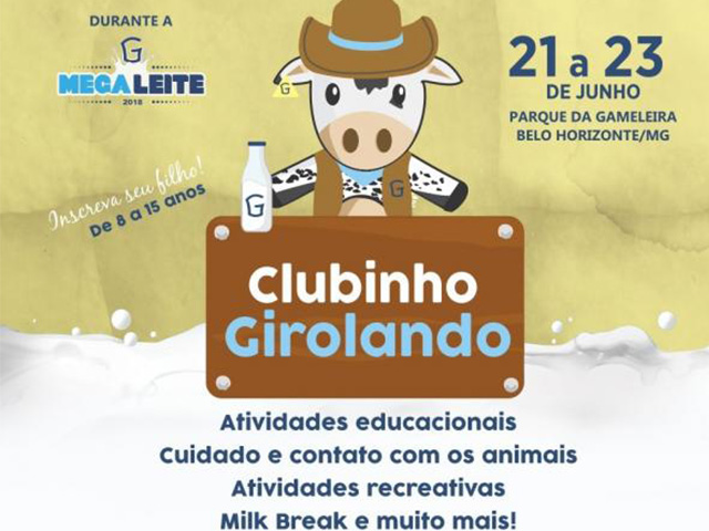 Clubinho Girolando da Megaleite 2018 está com inscrições abertas
