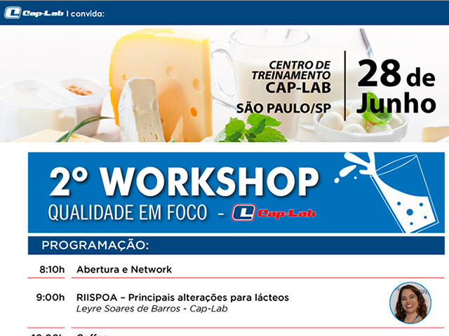 Inscrições abertas para o 2º Workshop Cap-Lab Qualidade em Foco
