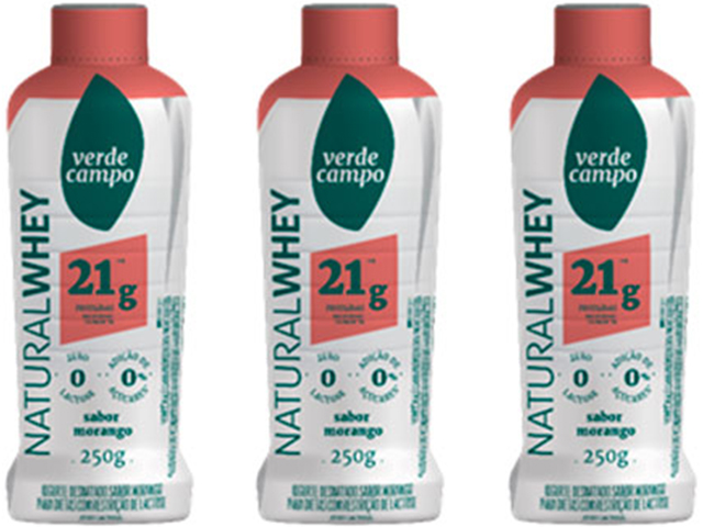 Linha Natural Whey da Verde Campo ganha sabor Morango
