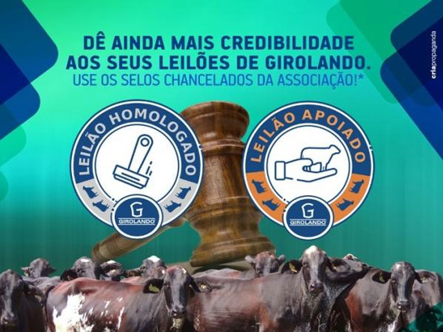 Girolando lança selos para chancelar leilões da raça