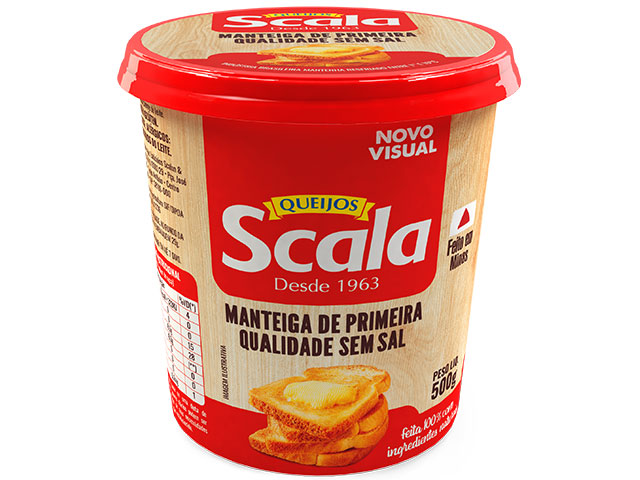 Scala lança manteiga sem sal em versão de 500g
