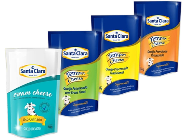 Santa Clara lança produtos em linha pouch 250g
