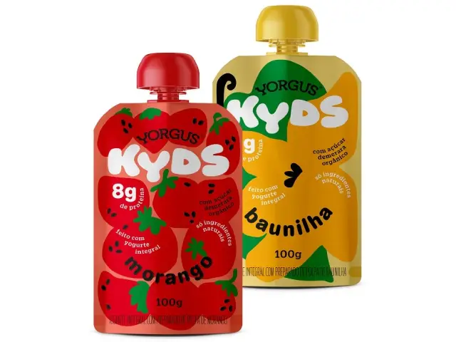 Yorgus Kyds em pouch tem fórmula com poucos ingredientes