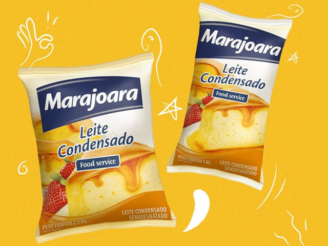 Marajoara lança bags de 5 kg e 2,5 kg de leite condensado