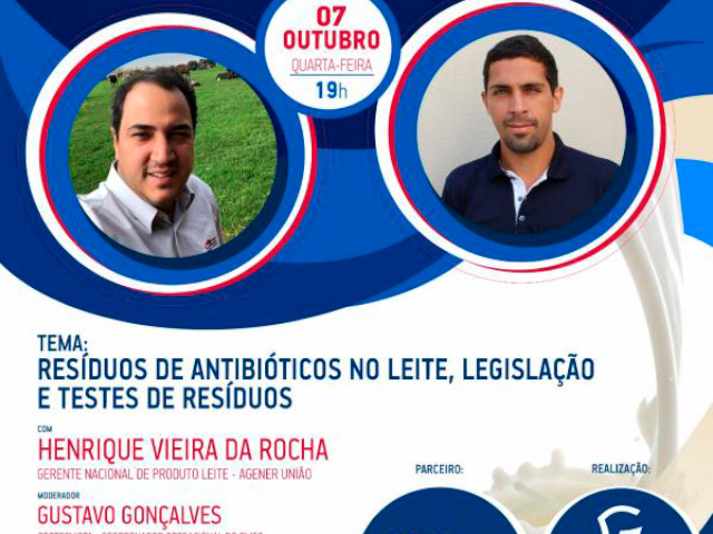 Resíduos de antibióticos no leite será tema da live da Girolando