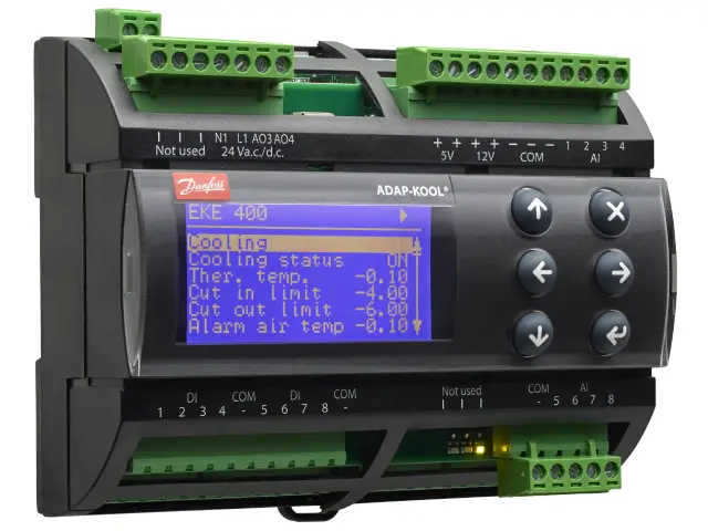 Danfoss apresenta nova versão do controlador de evaporador EKE 400 para refrigeração industrial