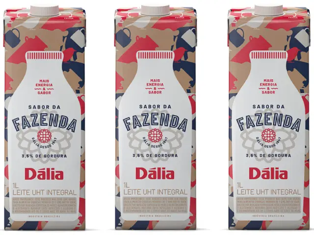 Embalagem do Leite Sabor da Fazenda, da Cooperativa Dália Alimentos, é bronze no Brasil Design Award 2020