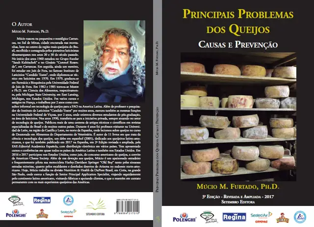 O livro Principais problemas dos queijos: causas e prevenção
