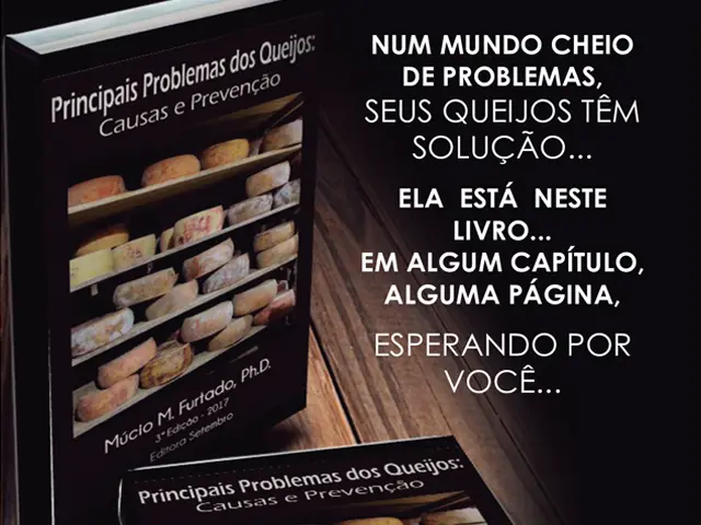 Lançamento da 3ª edição de meu livro Problemas dos queijos: causas e prevenção