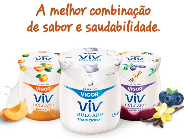 Vigor lança iogurte Búlgaro