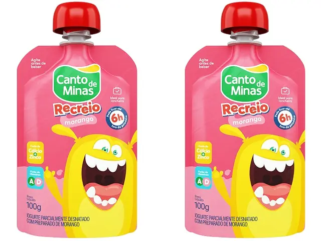 Laticínio Canto de Minas lançou iogurte infantil em embalagem prática