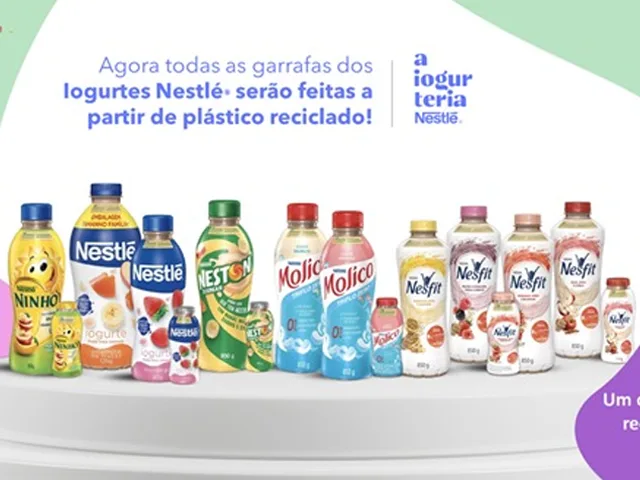 Iogurteria Nestlé terá todas as embalagens feitas de plástico reciclado
