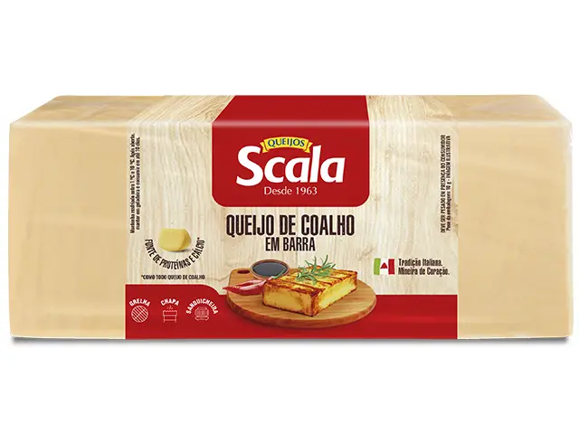 Laticínio Scala investe em queijo de coalho em barra para o mercado de food service