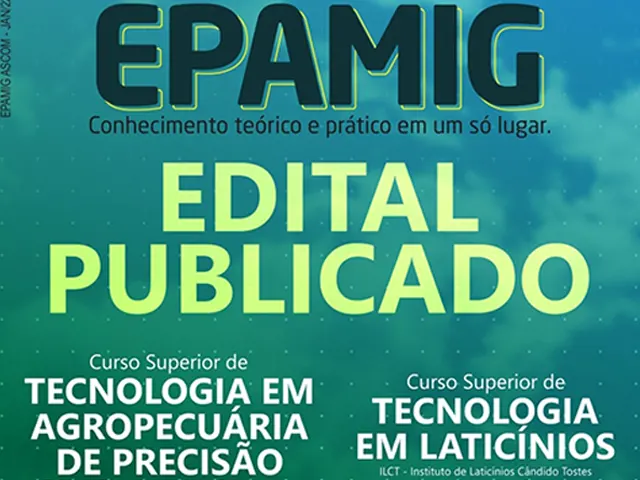 EPAMIG publica edital de seleção para cursos superiores gratuitos