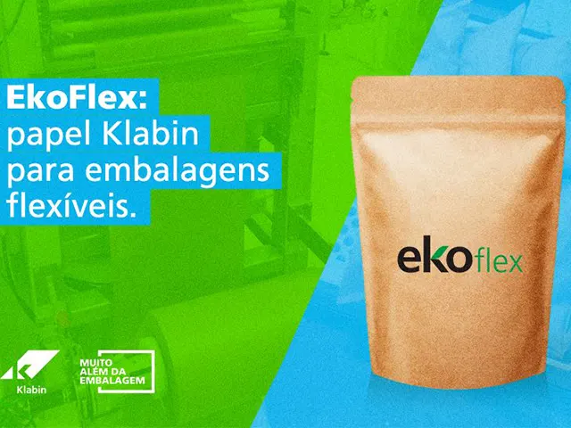 Klabin lança o EkoFlex, produto destinado a embalagens flexíveis