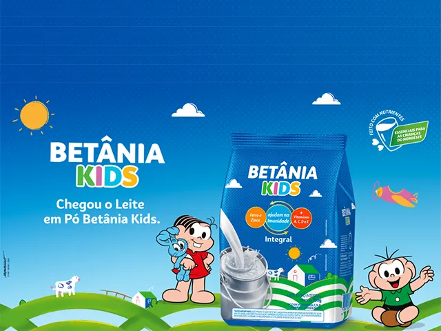 Betânia lança Leite em Pó Betânia Kids