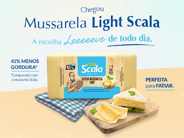 Scala lança versão light de sua já reconhecida mussarela
