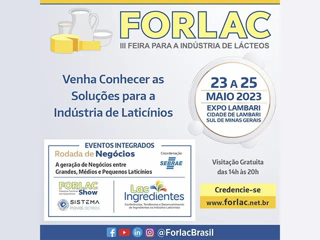 Feira para Indústria de Lácteos FORLAC 2023