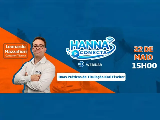 Hanna Conecta: Webinar Boas Práticas de Titulação Karl Fischer