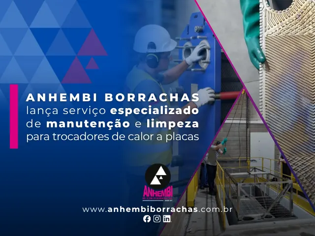 Anhembi Borrachas lança serviço especializado de manutenção e limpeza para trocadores de calor a placas