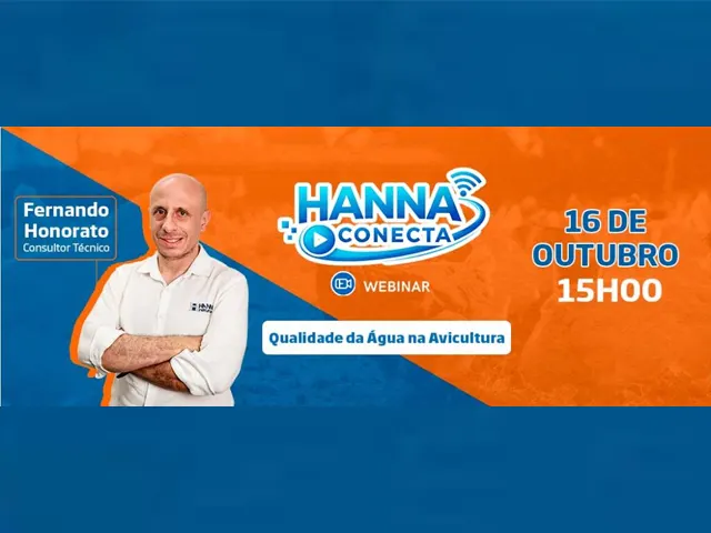 Hanna Conecta: Webinar Qualidade da Água na Avicultura
