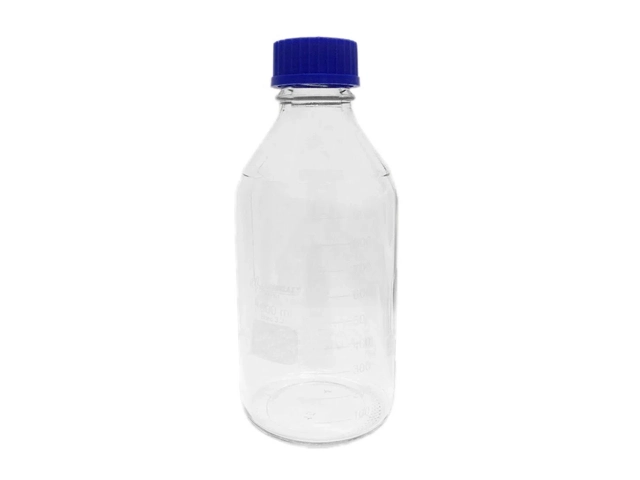 Frasco Reagente Graduado Vidro Tampa Azul 1000ml