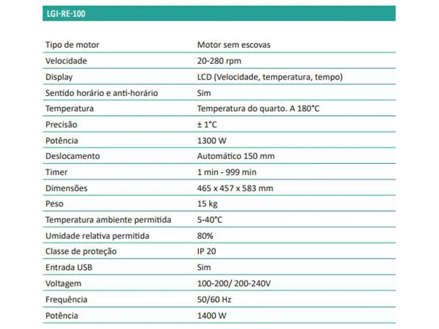 Rotoevaporador LGI-RE-100 LGI SCIENTIFIC