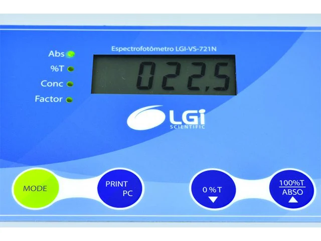 Espectrofotômetro LGI-VS-721N LGI SCIENTIFIC