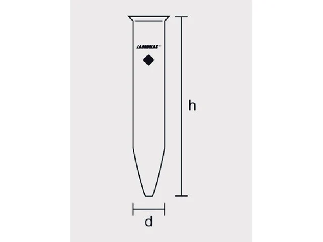 Tubo de Centrífuga Cônico sem Graduação 15 ML Laborglas