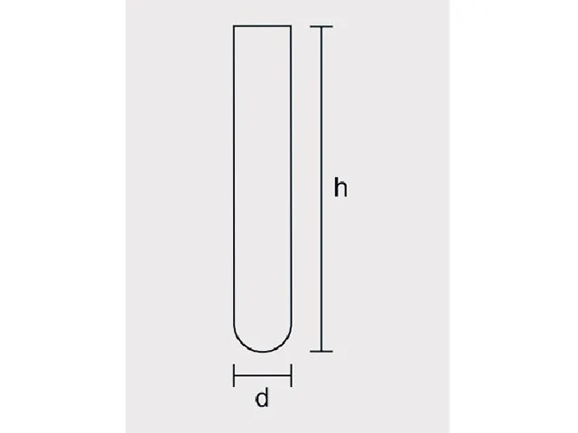 Tubo de Ensaio Vidro Neutro Reforçado 6,5 ml Laborglas