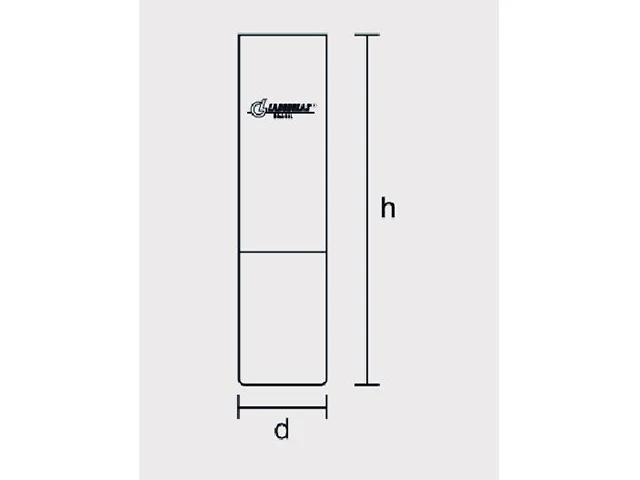 Tubo Cilíndrico para Ponto de Fluidez com Marca Indicadora de 54mm Laborglas