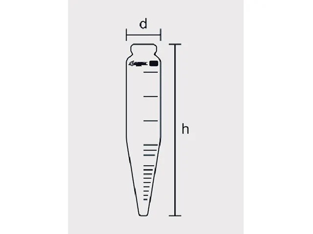 Tubo de Centrífuga Cônico Graduação de 100 ml Laborglas