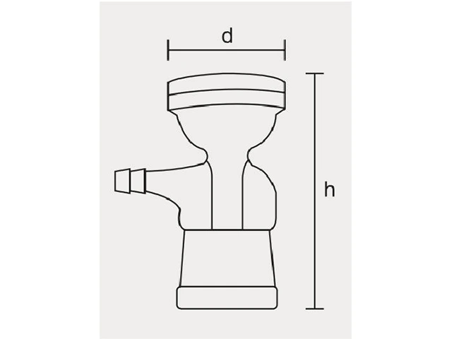 Funil para Conjunto de Filtração para Kitazato 1000 ml Laborglas