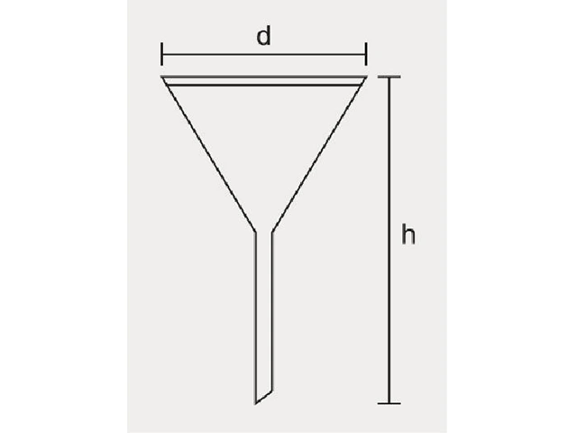 Funil de Vidro Comum 500 ml Laborglas