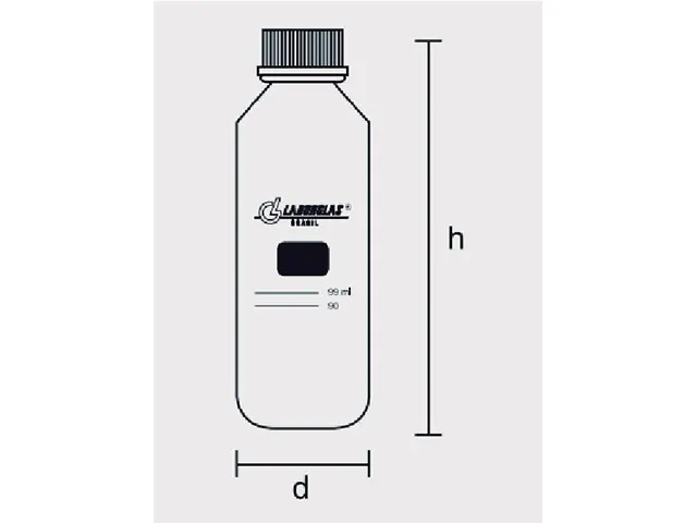 Frasco para Diluição de Leite Graduado Laborglas