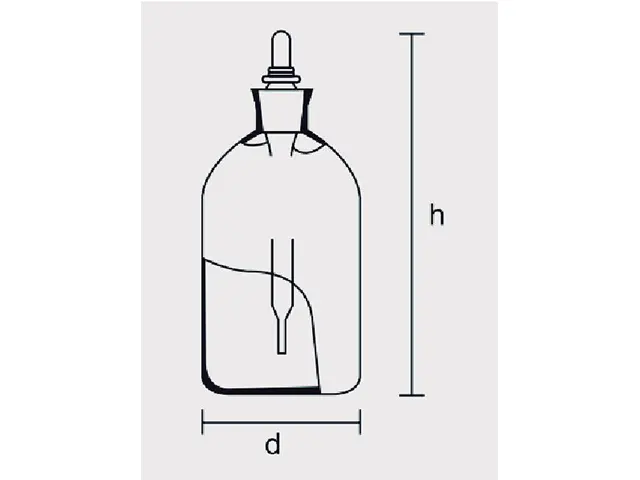 Frasco Conta Gotas Alcalino 60 ml Laborglas