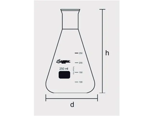 Frasco Erlenmeyer com Junta Esmerilhada 100 ml Laborglas