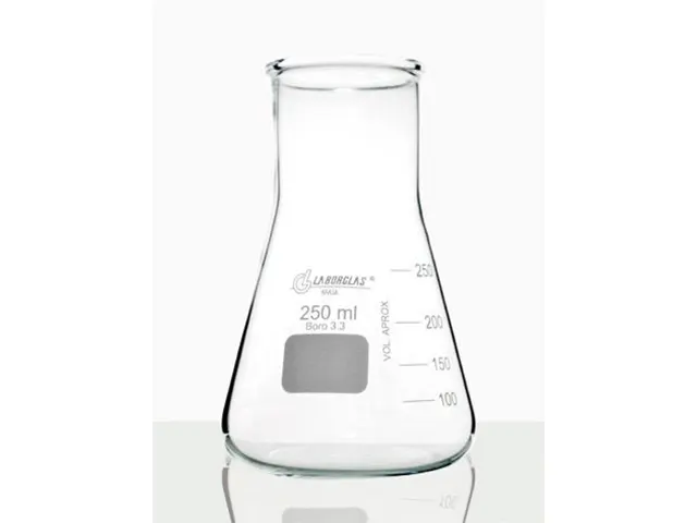 Frasco Erlenmeyer Boca Larga Graduado 200 ml Laborglas