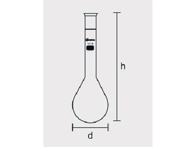 Frasco Kjeldahl com Junta 29/42 Esmerilhada 800 ml Laborglas