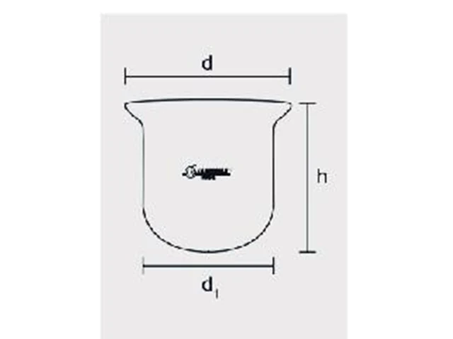 Reator de Vidro com Flange Esmerilhada 1.000 ml Laborglas