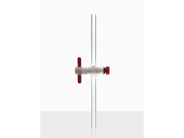 Torneira de PTFE Reta em Boro silicato 12 mm Laborglas