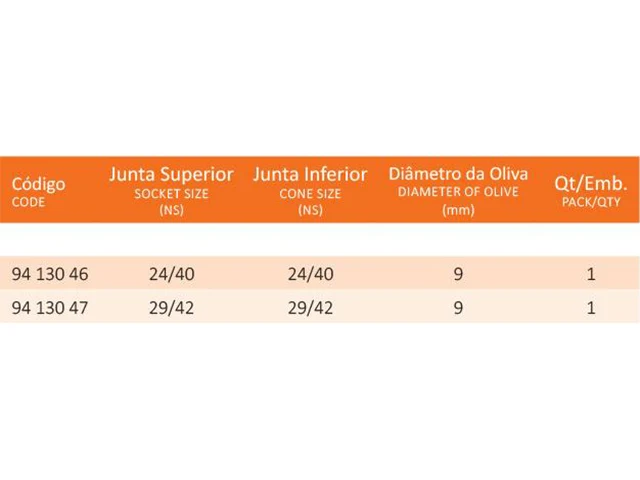 Tubo Adaptador em Ângulo de 105° com Duas Juntas e Saída para Vácuo 24/40 Laborglas