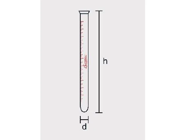 Tubo de Wintrobe Graduação em Âmbar Laborglas