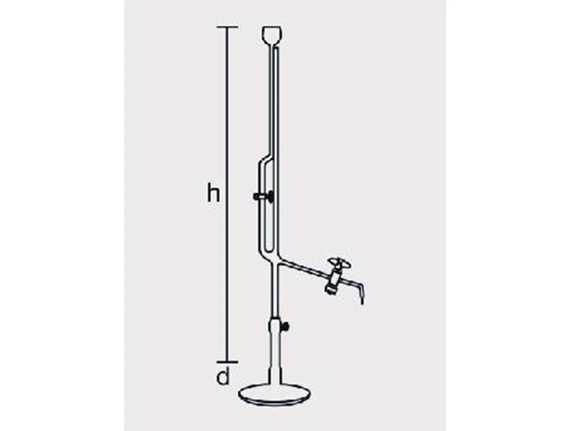 Microbureta com Torneira de Vidro com Base de Polipropileno 2 ml Laborglas