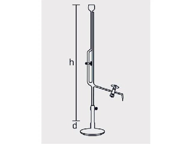 Microbureta com Torneira de PTFE com Base de Polipropileno 2 ml Laborglas