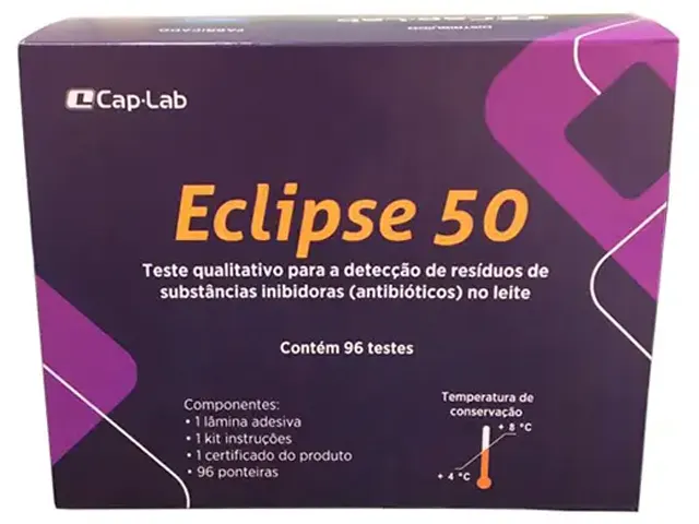 Teste para Detecção de Inibidores e Antibióticos no Leite Eclipse 50
